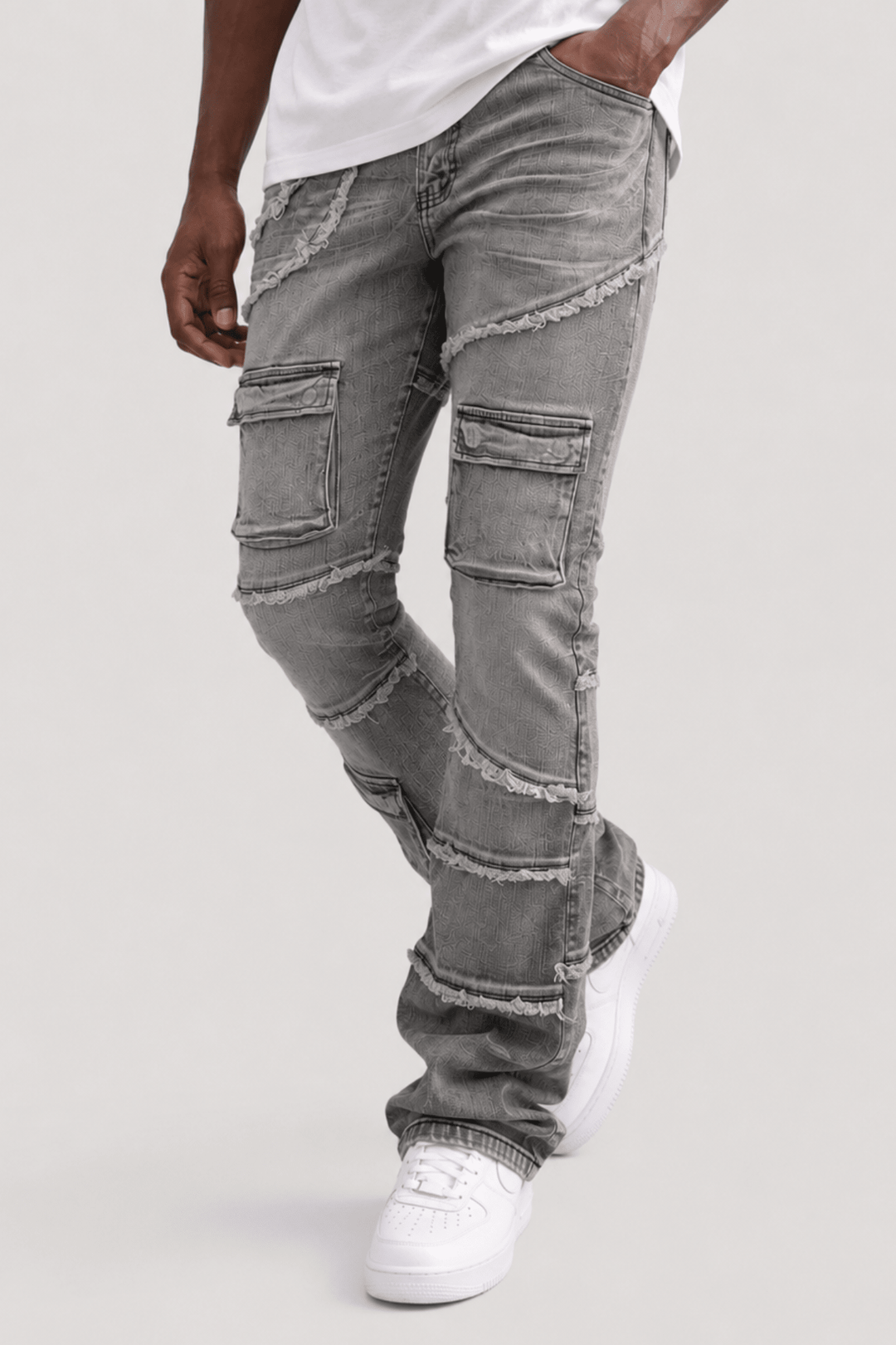 Liberty Edge Stacked Denim (Grey Wash) (J-82) - Zamage