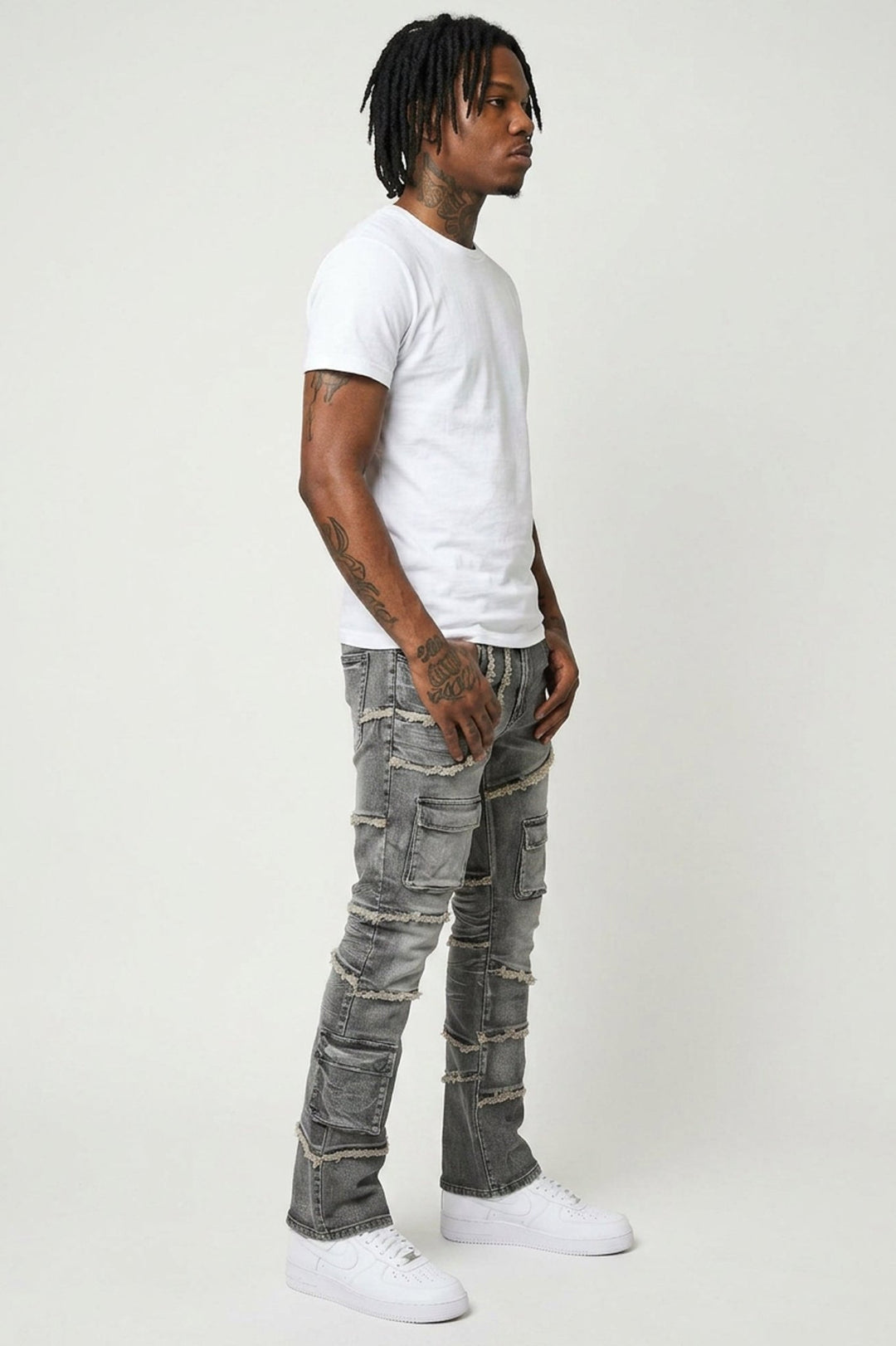 Liberty Edge Stacked Denim (Grey Wash) (J - 82) - Zamage