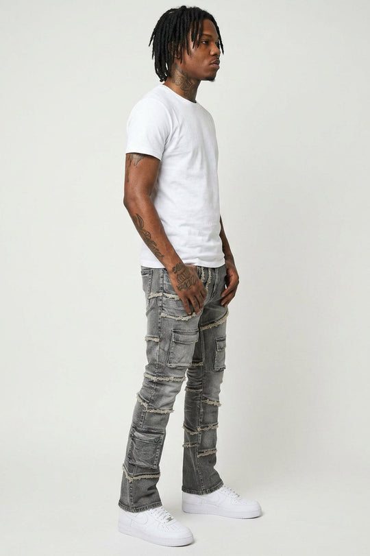 Liberty Edge Stacked Denim (Grey Wash) (J - 82) - Zamage