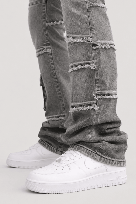 Liberty Edge Stacked Denim (Grey Wash) (J-82) - Zamage