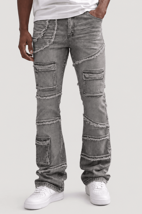 Liberty Edge Stacked Denim (Grey Wash) (J-82) - Zamage
