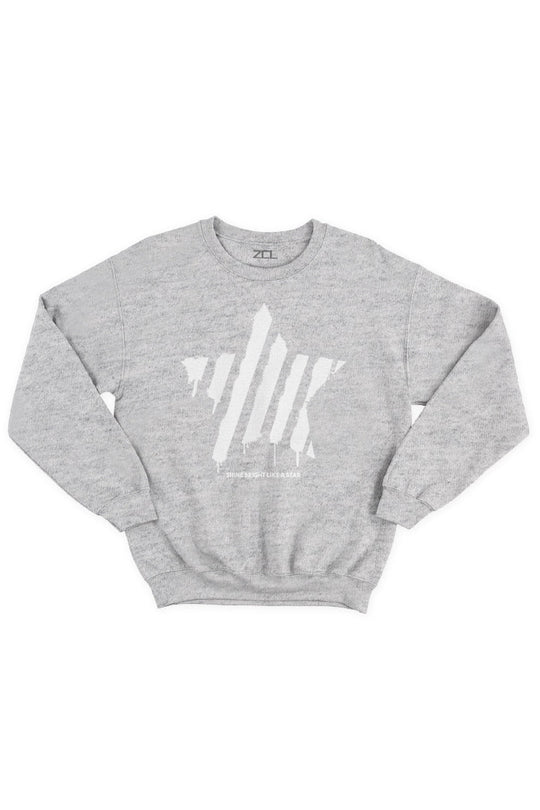 Like A Star Crewneck Sweatshirt (White Logo) - Zamage