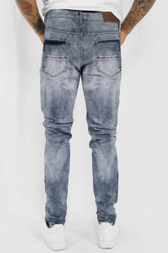 Breeze Fade Distress Denim (Ice Blue)