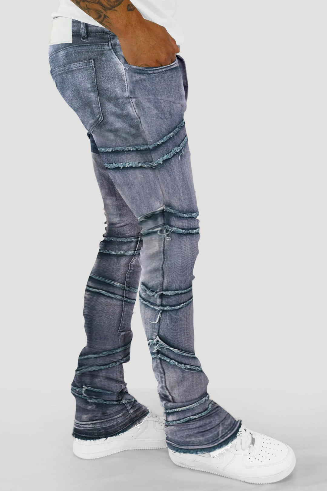 Loading Up Stacked Denim (Lavender)