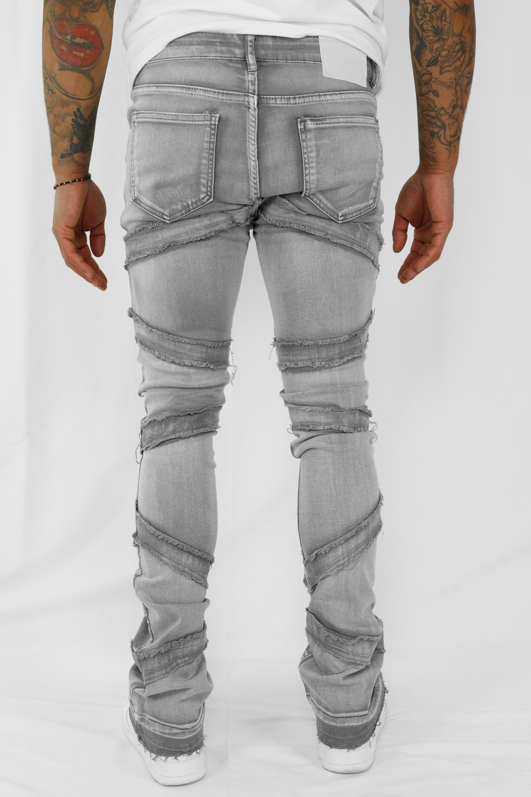 Loading Up Stacked Denim (Grey Wash)