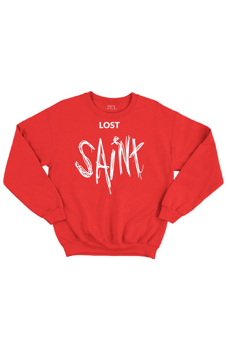 Lost Saint Crewneck Sweatshirt (White Logo) - Zamage