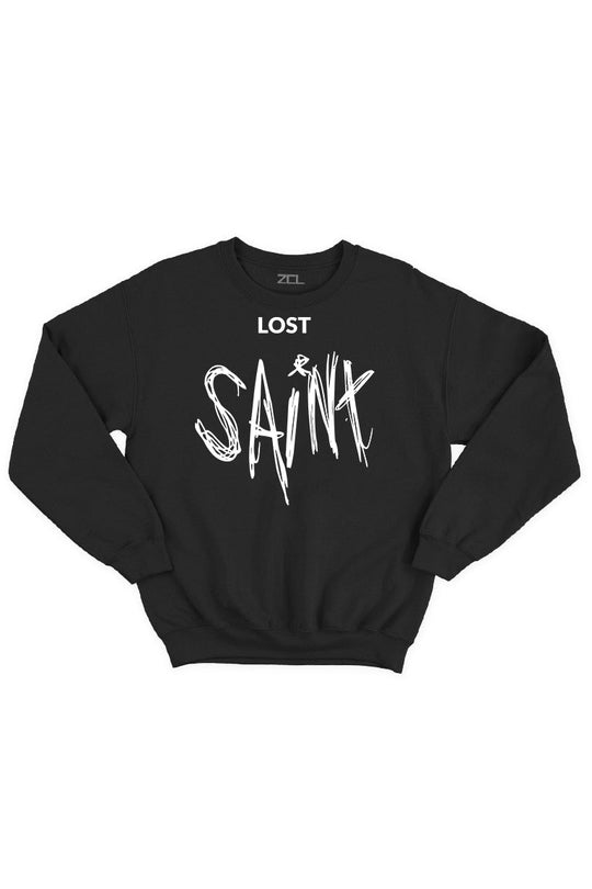Lost Saint Crewneck Sweatshirt (White Logo) - Zamage