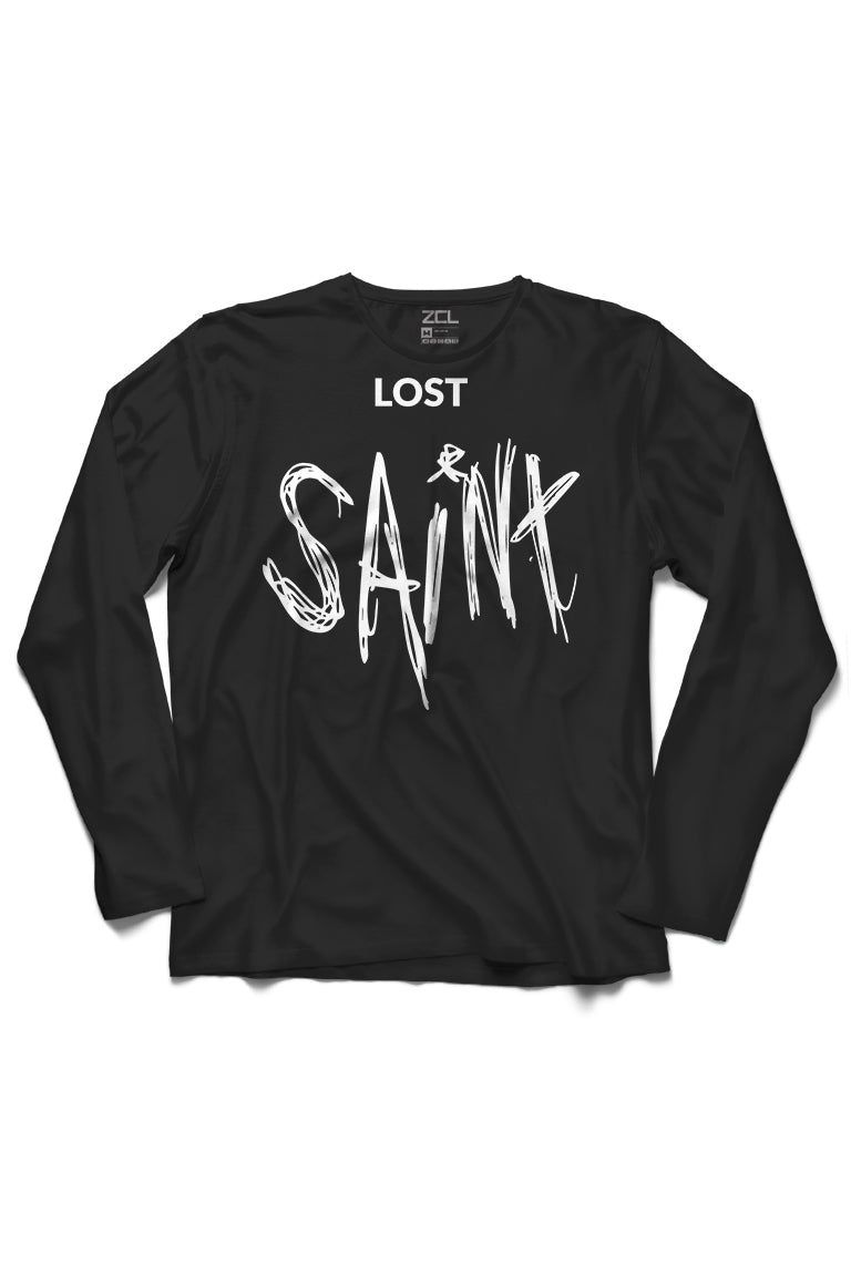 Lost Saint Long Sleeve Tee (White Logo) - Zamage