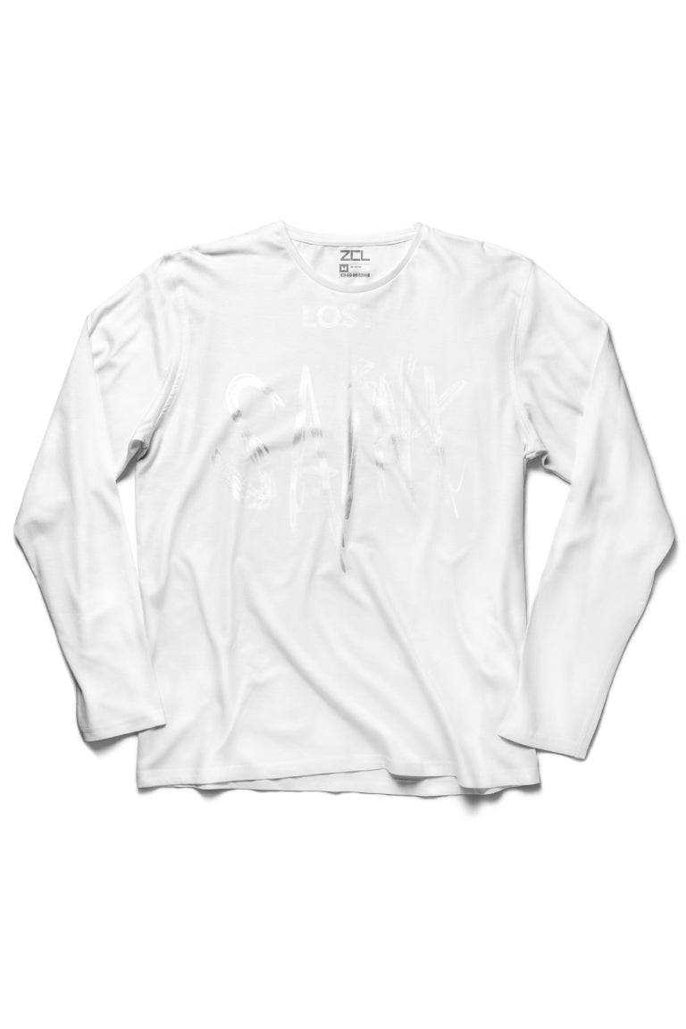 Lost Saint Long Sleeve Tee (White Logo) - Zamage