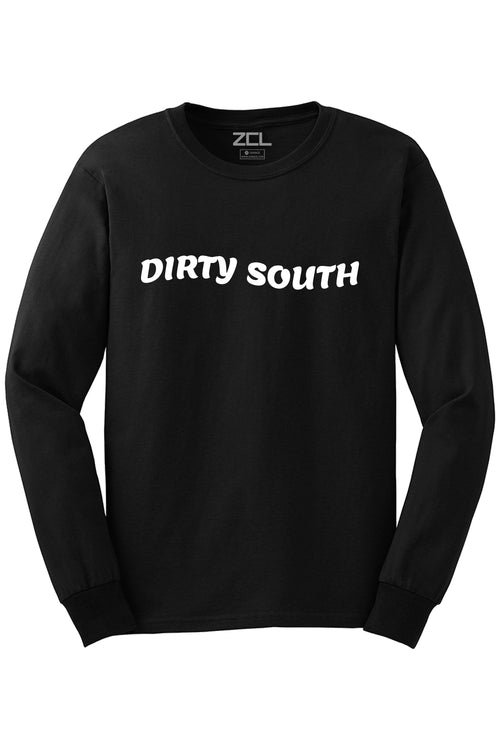 Dirty South Long Sleeve Tee (White Logo) - Zamage