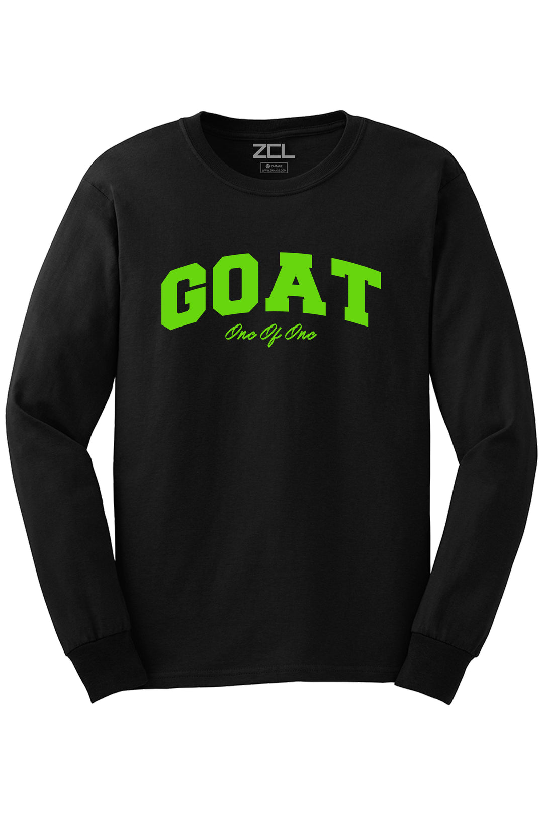 Goat Long Sleeve Tee (Lime Green Logo) - Zamage