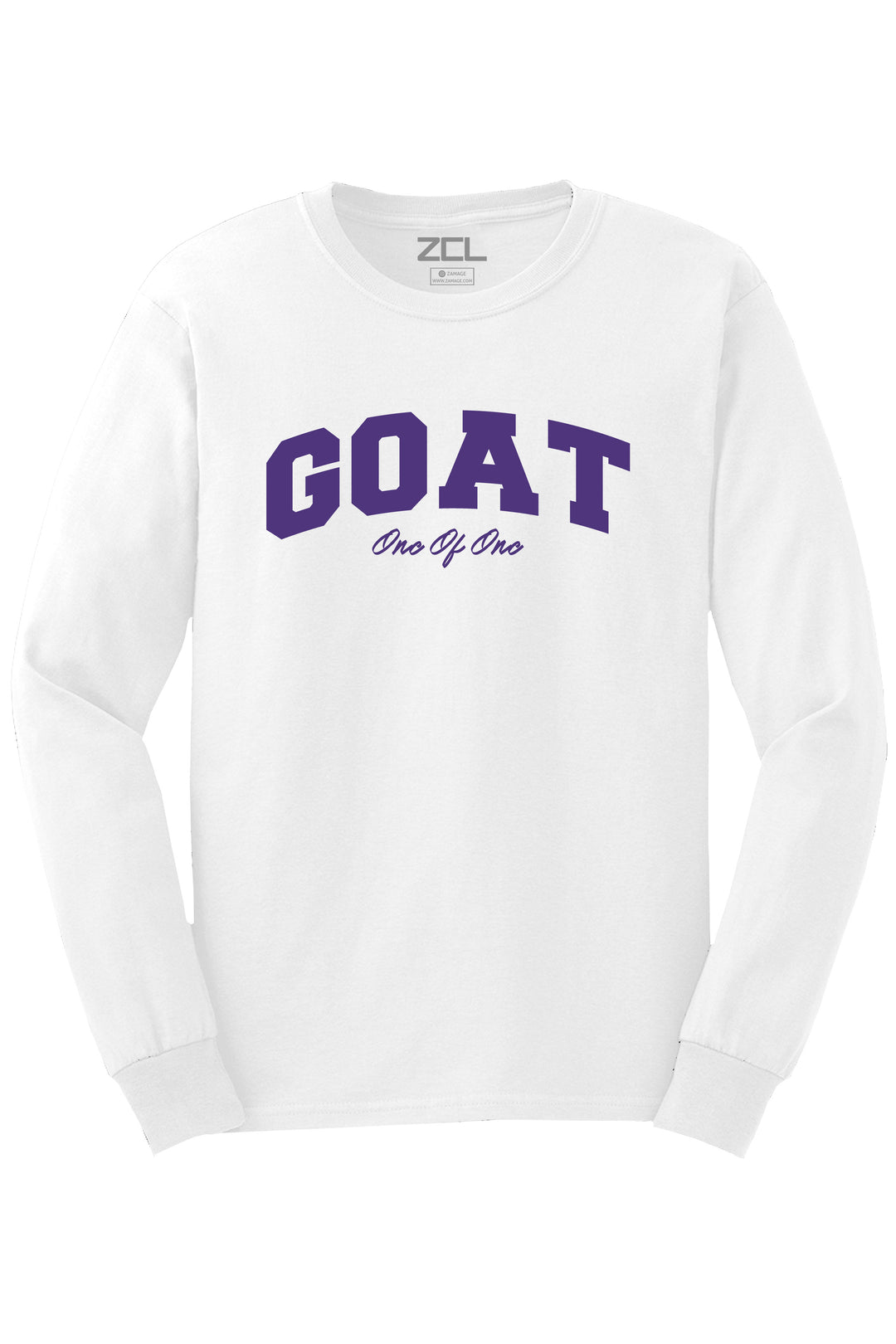 Goat Long Sleeve Tee (Purple Logo) - Zamage