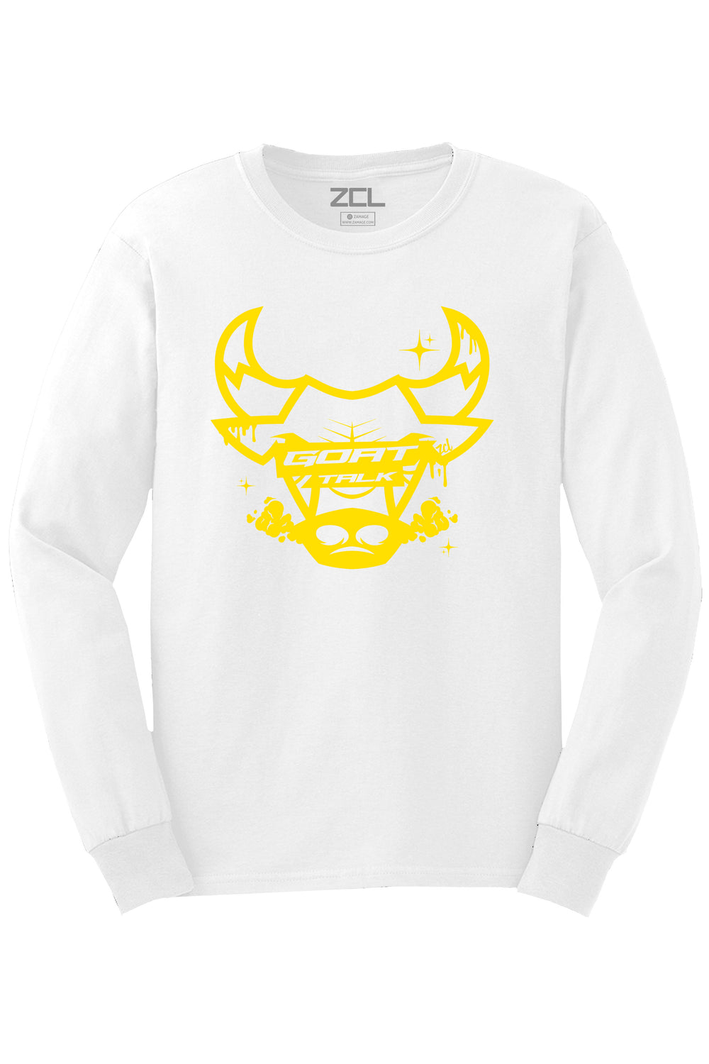 Goat Talk Long Sleeve Tee (Yellow Logo) - Zamage
