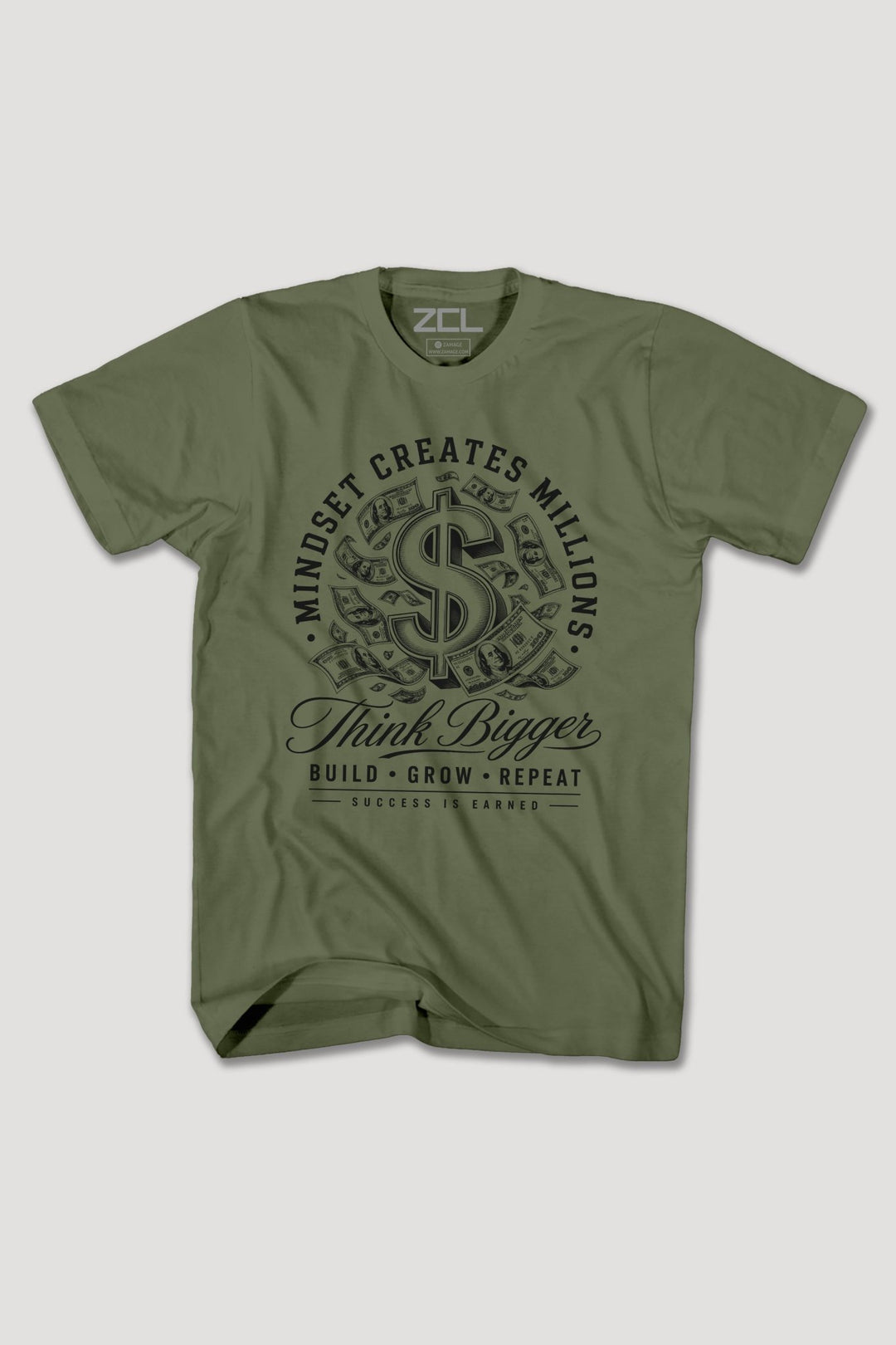 MINDSET CREATE MILLIONS TEE - Zamage