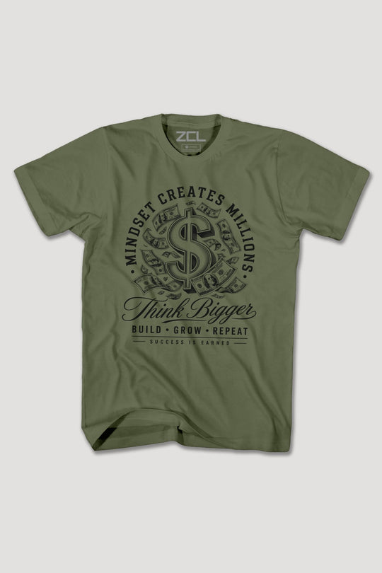 MINDSET CREATE MILLIONS TEE - Zamage