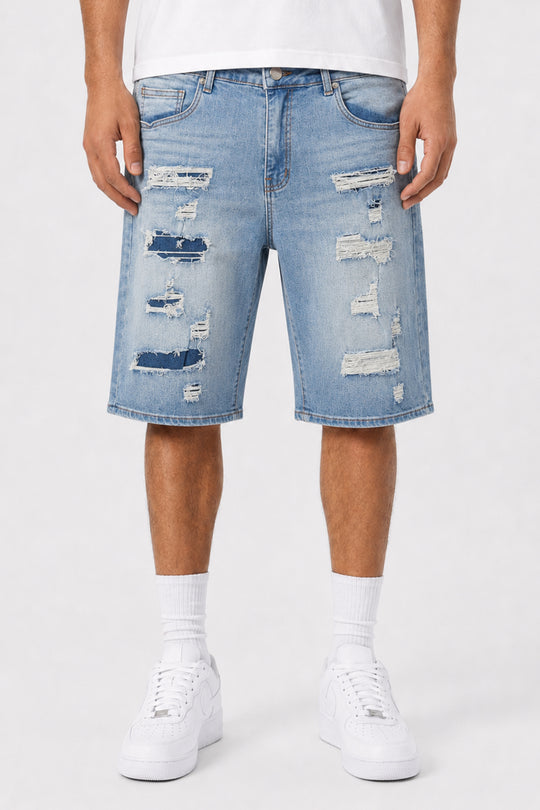 Artisan Tear Shorts (Blue Wash) (M7616D)