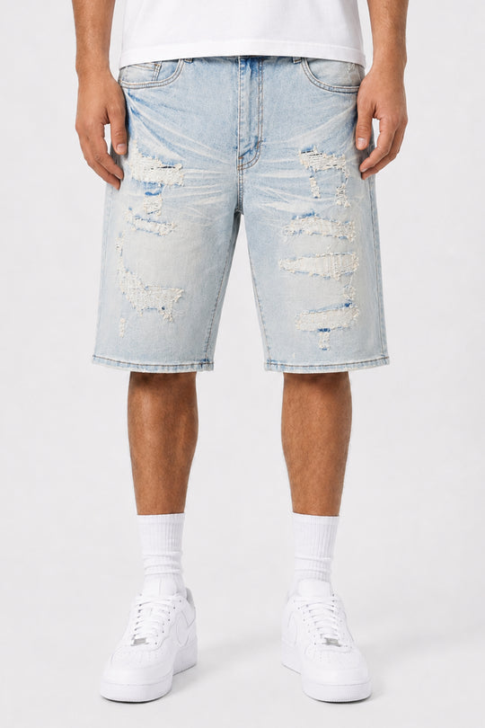 Recrafted Blues Shorts (Antique Blue Wash) (M7617D)