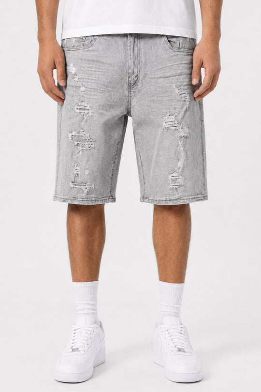 Torn Revival Shorts (Antique Grey Wash) (M7615D)