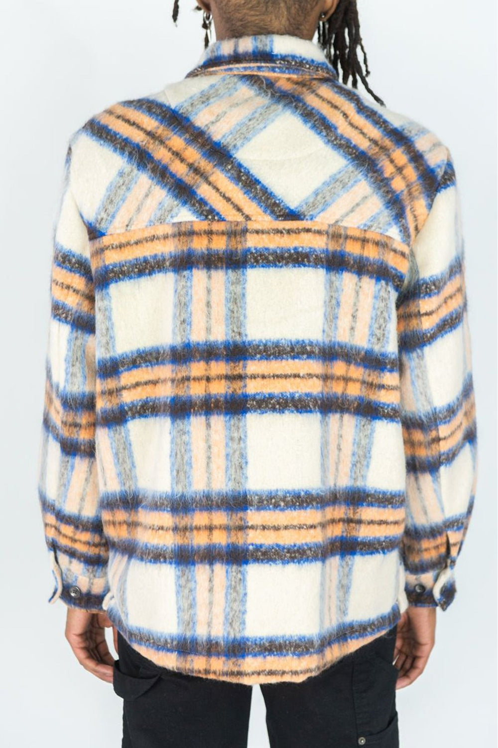 Mohair Flannel Shacket (Orange) - Zamage