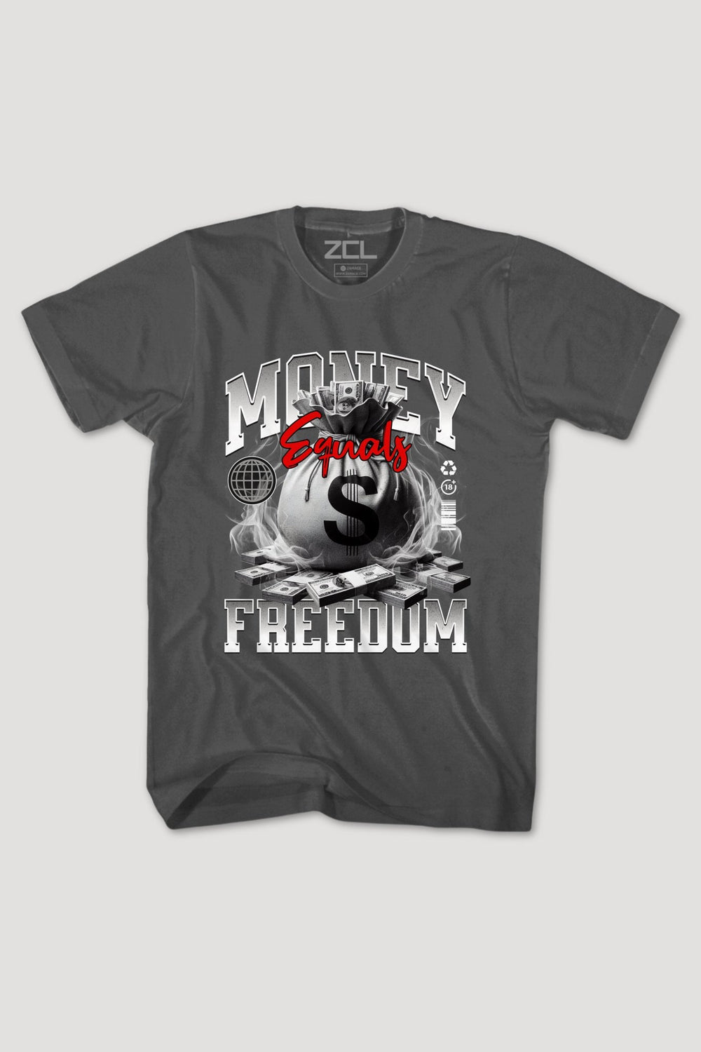 Money Freedom Tee (Multi Color Logo) - Zamage