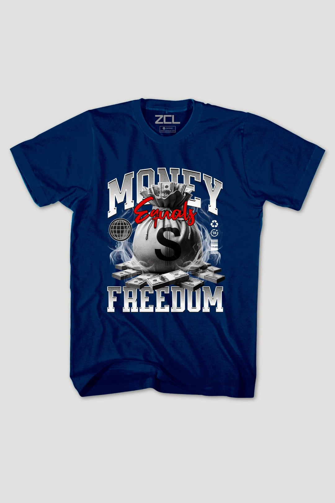 Money Freedom Tee (Multi Color Logo) - Zamage
