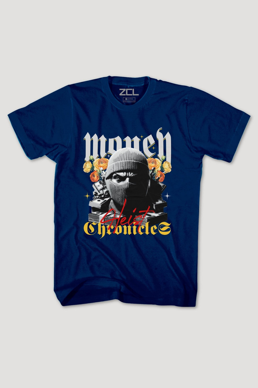 Money Heist Tee (Multi Color Logo) - Zamage