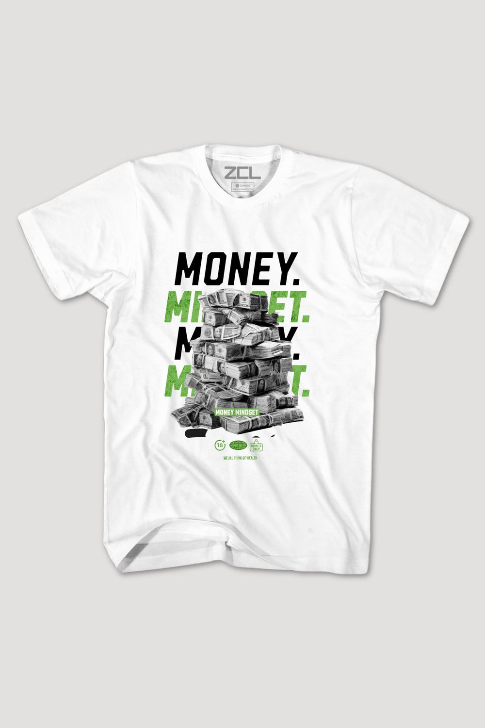 Money Mindset Tee (Multi Color Logo) - Zamage
