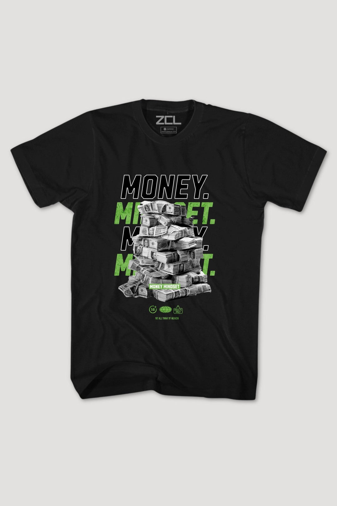 Money Mindset Tee (Multi Color Logo) - Zamage