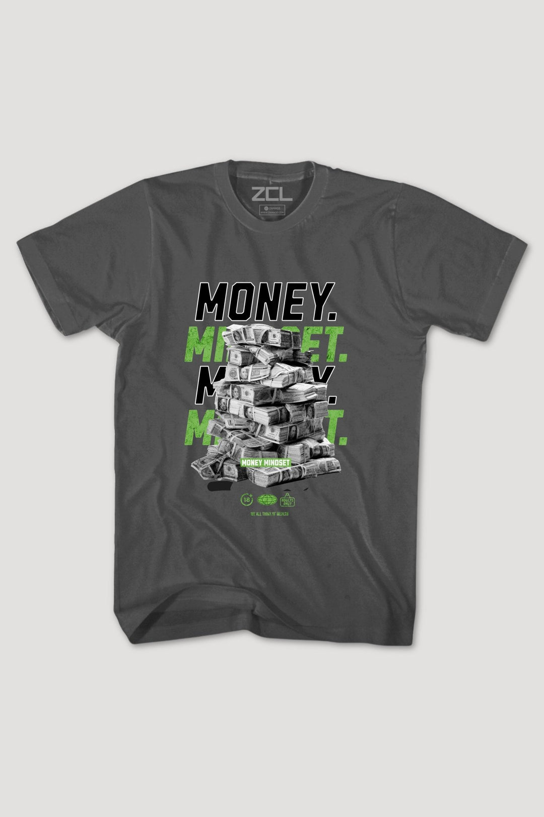 Money Mindset Tee (Multi Color Logo) - Zamage