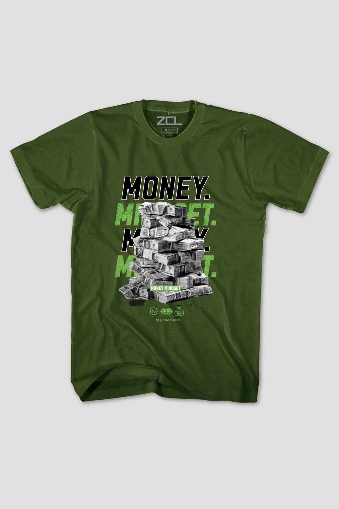 Money Mindset Tee (Multi Color Logo) - Zamage