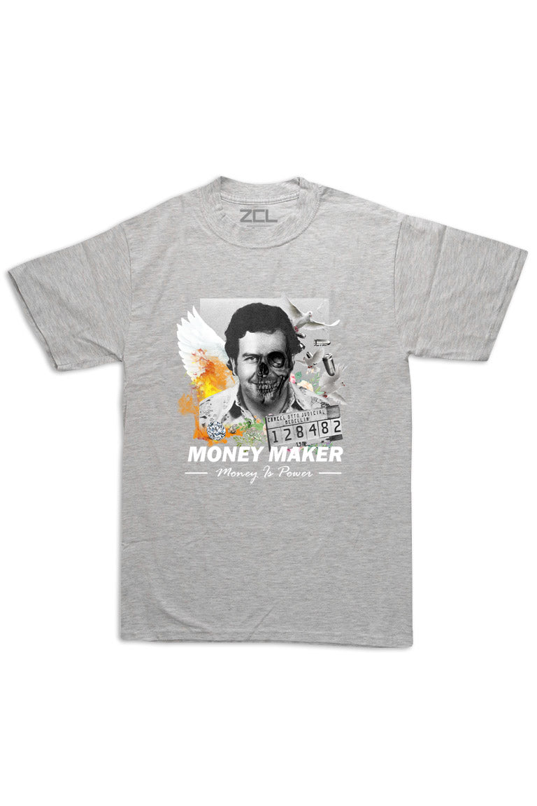 Oversized Money Maker Tee (Multi Color Logo) - Zamage