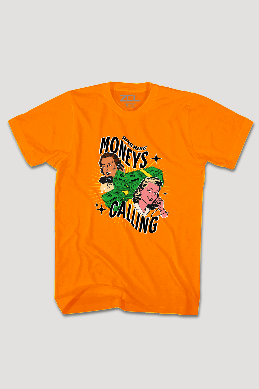 Moneys Calling Tee (Multi Color Logo) - Zamage