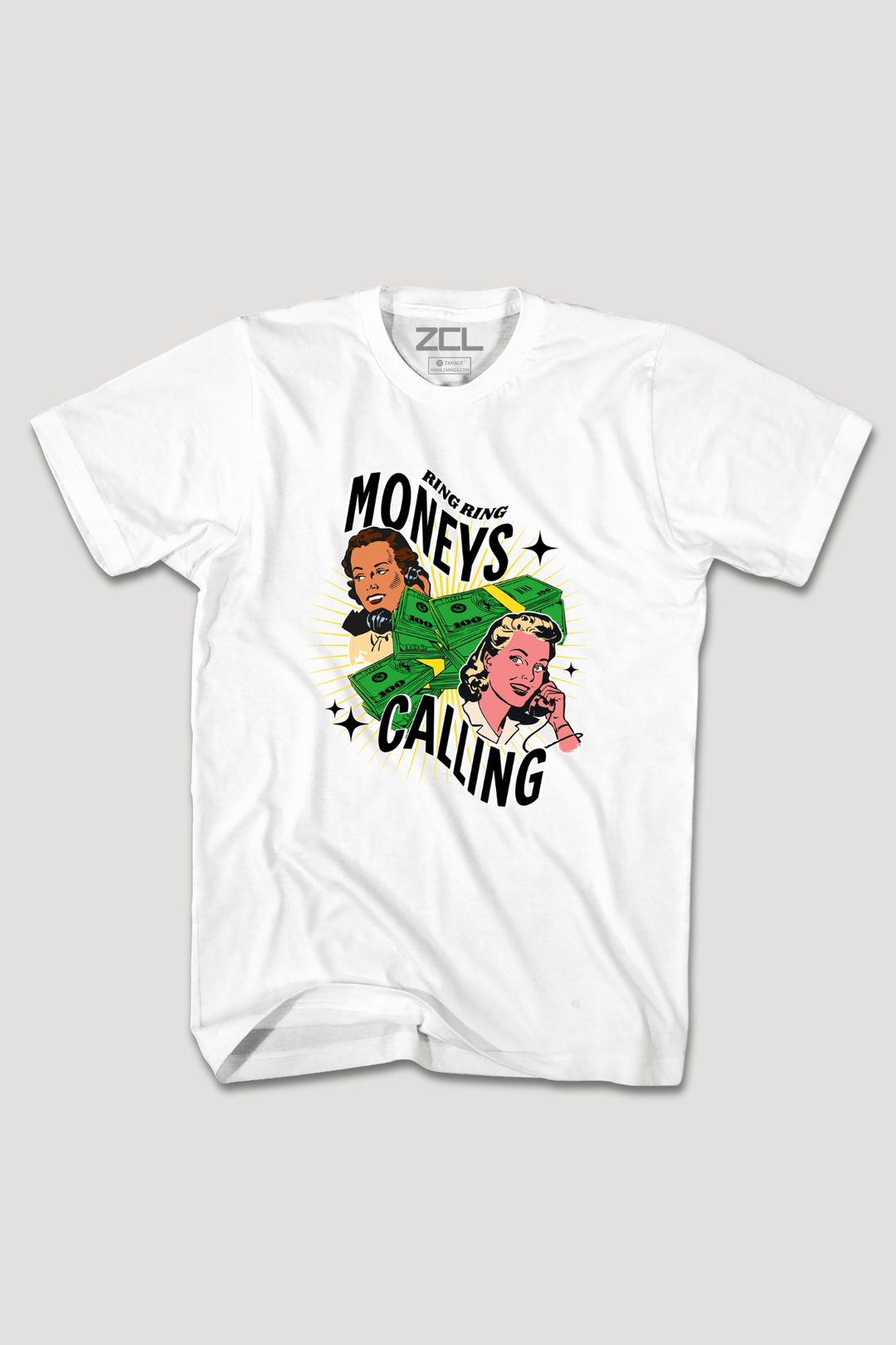 Moneys Calling Tee (Multi Color Logo) - Zamage