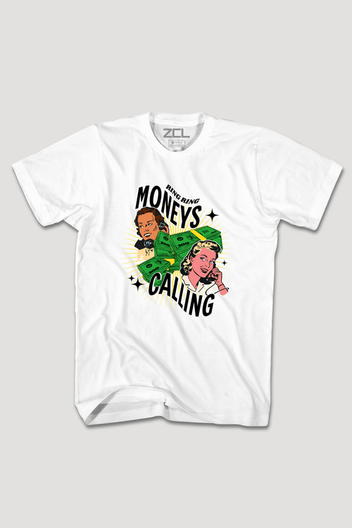 Moneys Calling Tee (Multi Color Logo) - Zamage