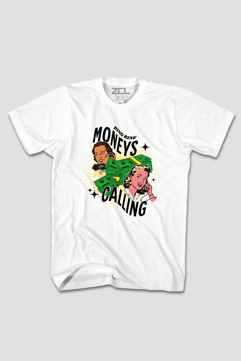 Moneys Calling Tee (Multi Color Logo) - Zamage