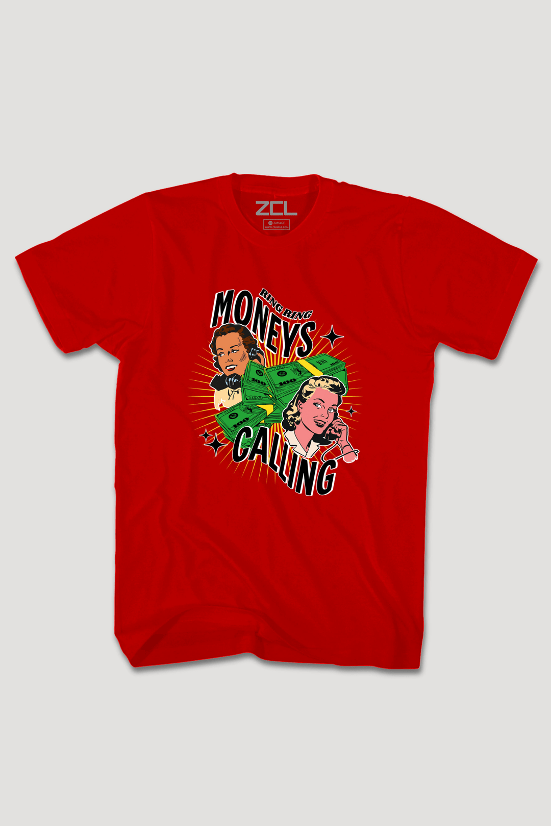 Moneys Calling Tee (Multi Color Logo) - Zamage