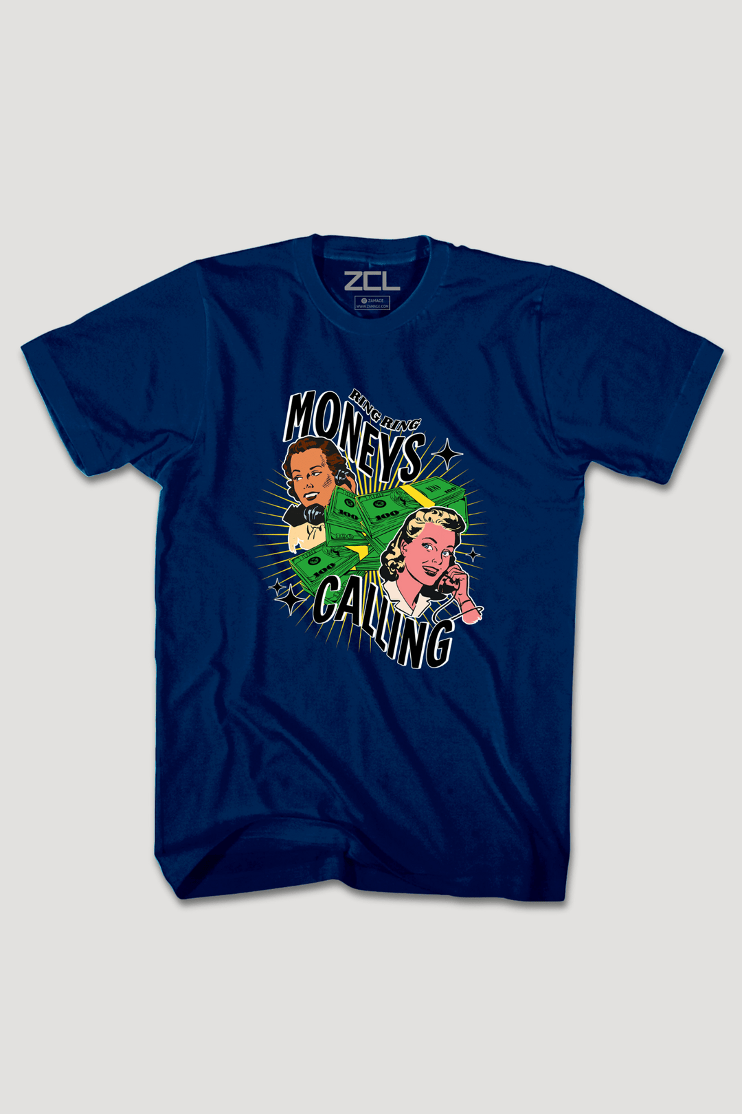 Moneys Calling Tee (Multi Color Logo) - Zamage