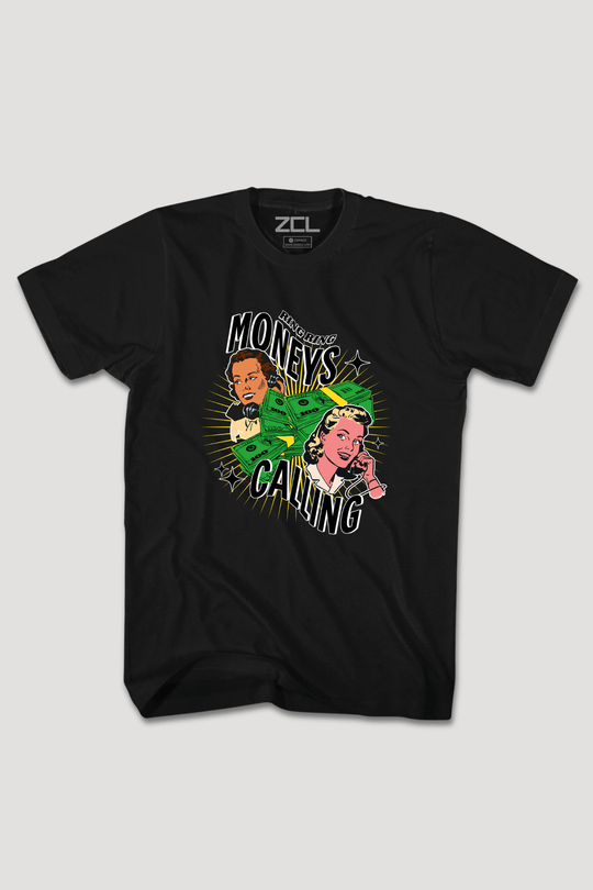 Moneys Calling Tee (Multi Color Logo) - Zamage