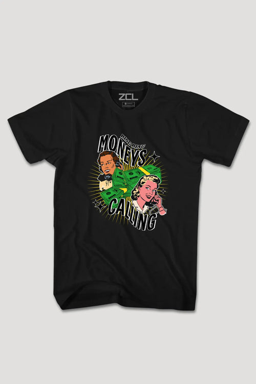 Moneys Calling Tee (Multi Color Logo) - Zamage