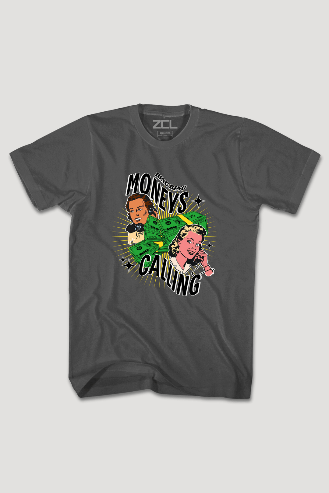Moneys Calling Tee (Multi Color Logo) - Zamage