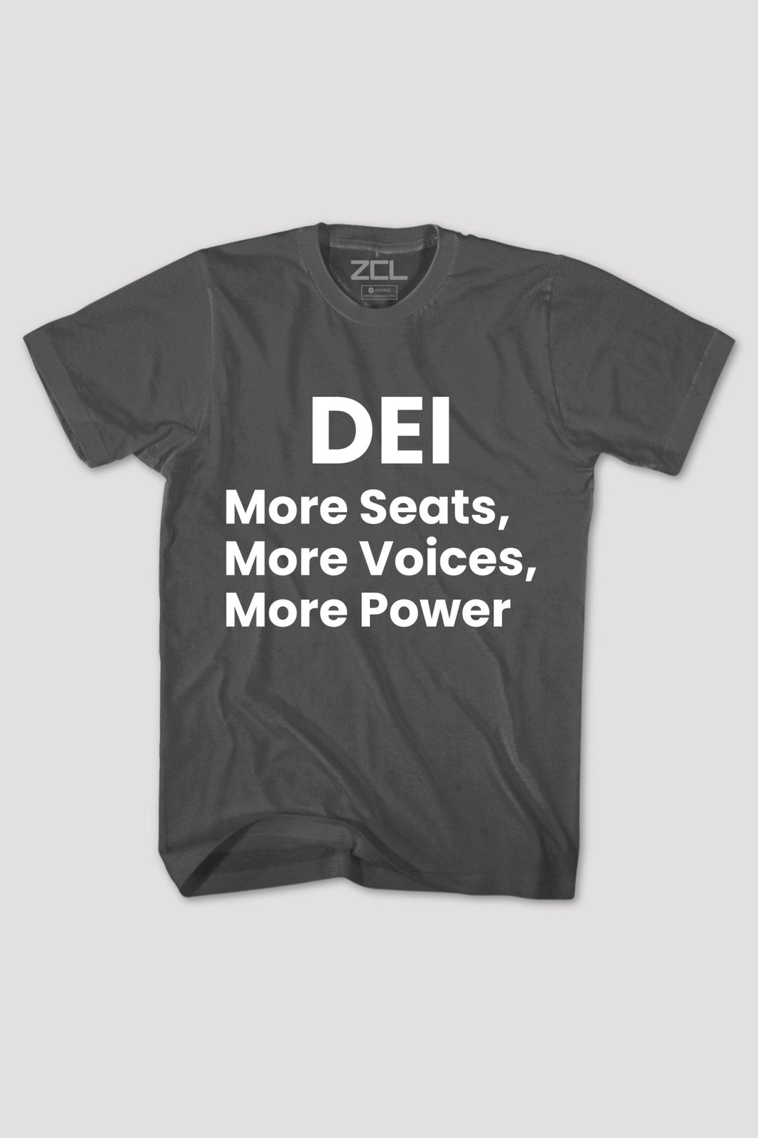 More Seats, More Voices, More Power Tee (White Logo) - Zamage