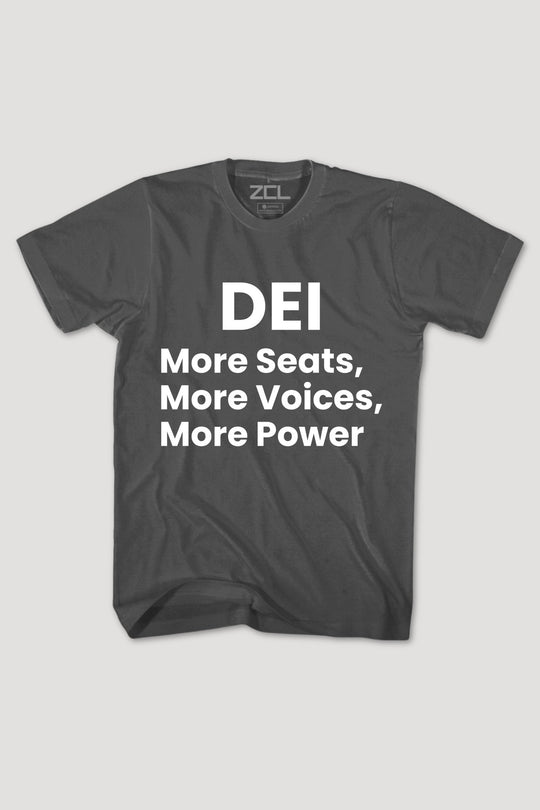 More Seats, More Voices, More Power Tee (White Logo) - Zamage