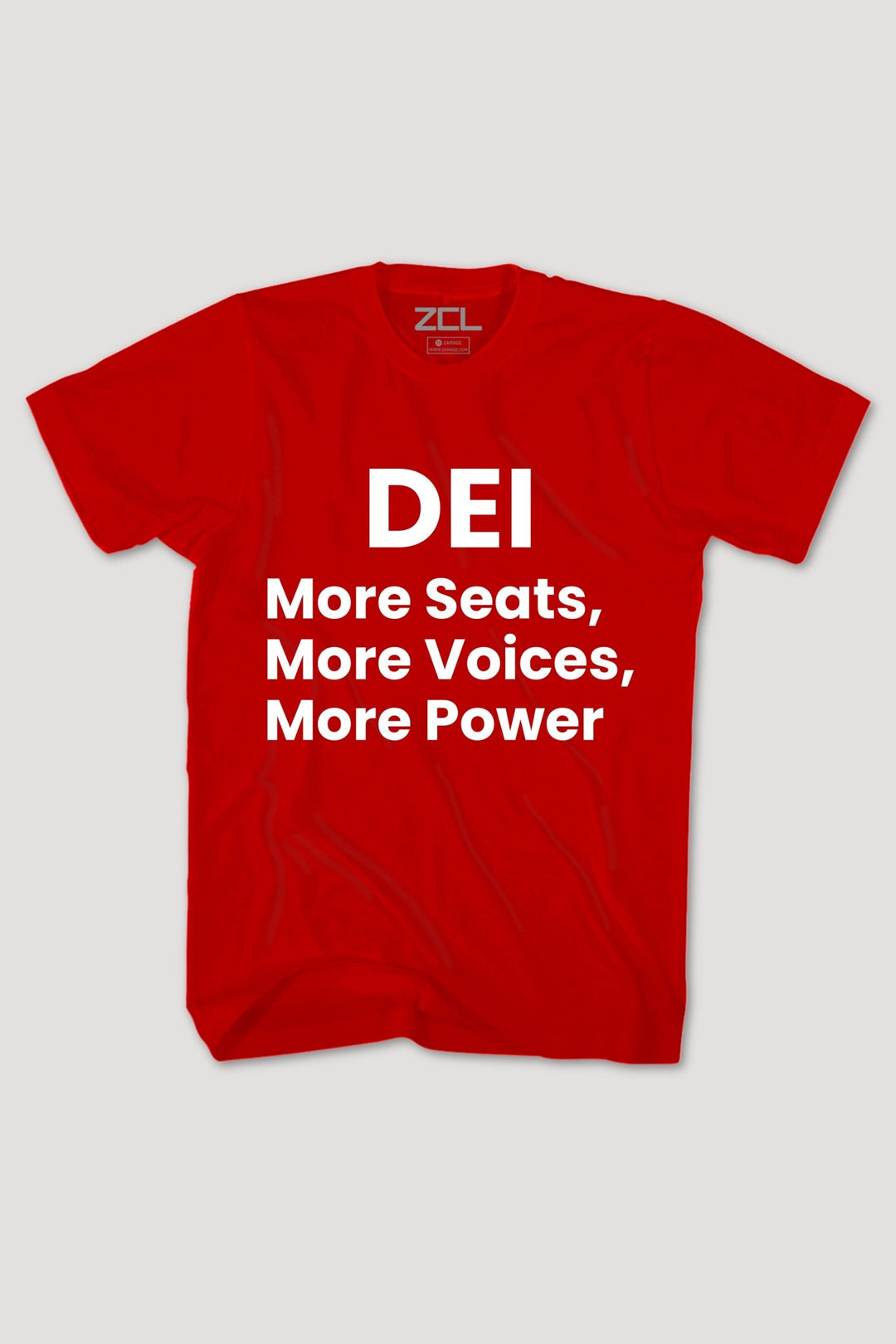 More Seats, More Voices, More Power Tee (White Logo) - Zamage