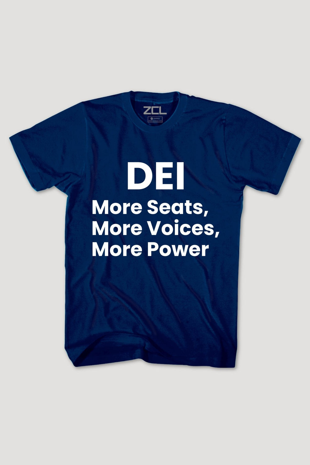 More Seats, More Voices, More Power Tee (White Logo) - Zamage