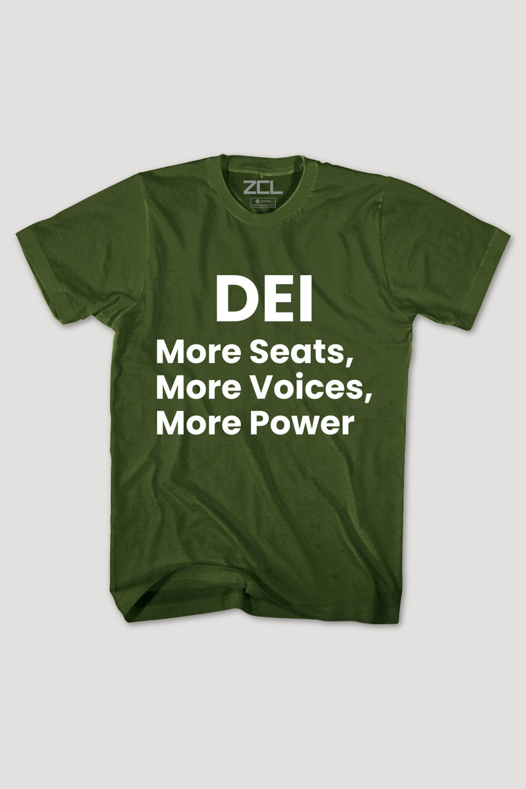 More Seats, More Voices, More Power Tee (White Logo) - Zamage
