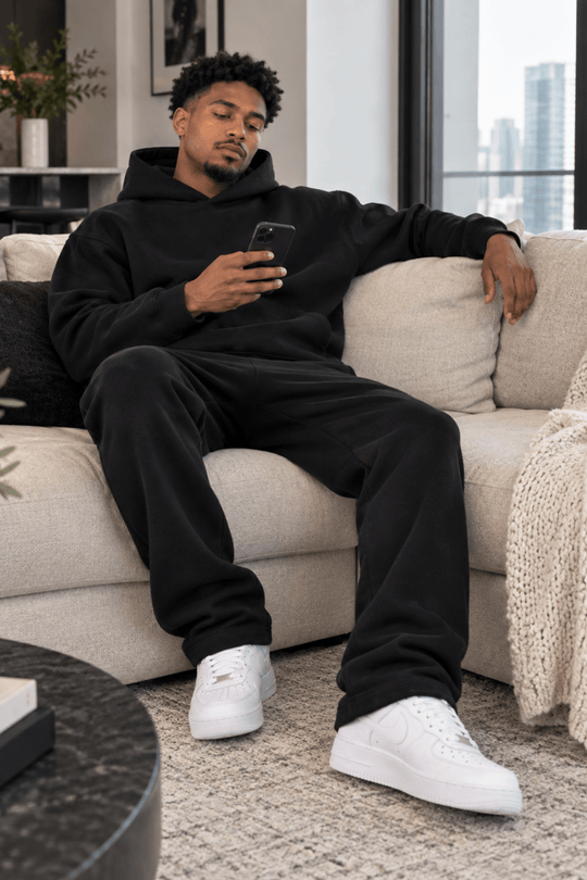 Motion Hoodie (Black) - Zamage