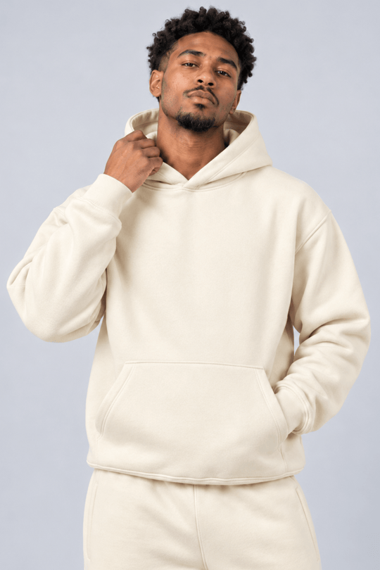 Motion Hoodie (Cream) - Zamage