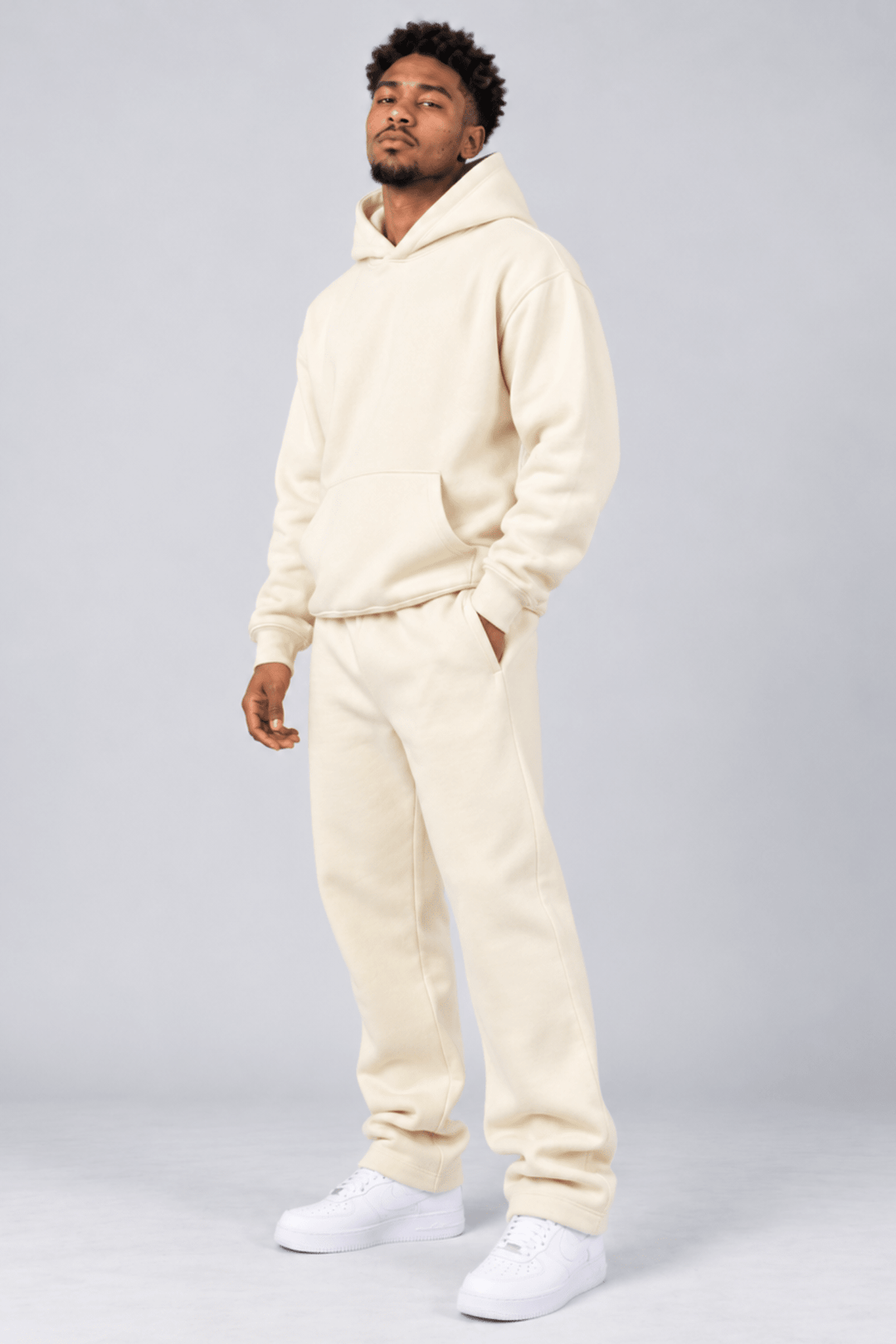 Motion Hoodie (Cream) - Zamage
