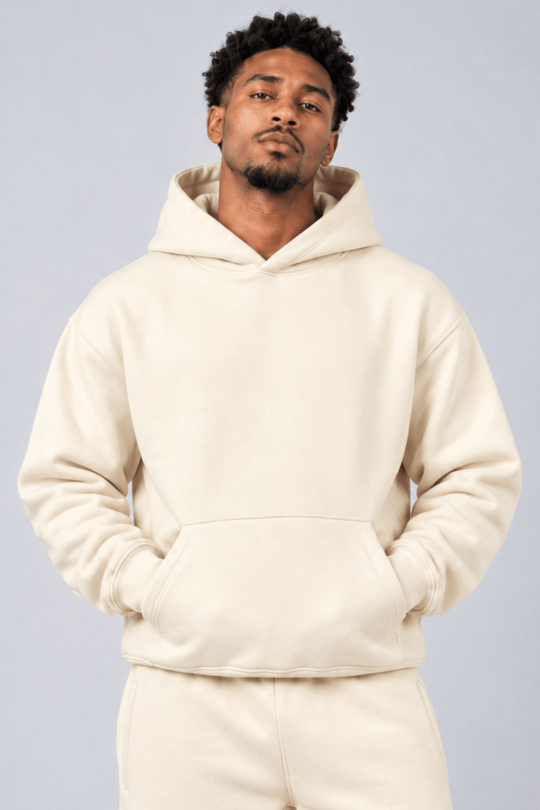 Motion Hoodie (Cream) - Zamage