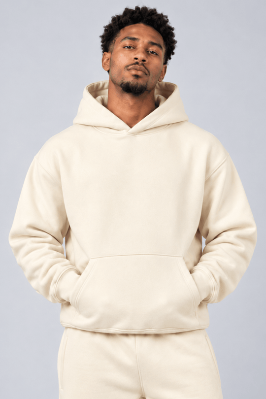 Motion Hoodie (Cream) - Zamage